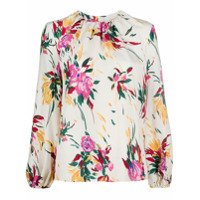 La Doublej Blusa mangas longas com estampa floral - Neutro