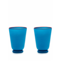 La Doublej Conjunto de copos de vidro - Azul