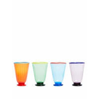La Doublej Conjunto de copos de vidros - Azul