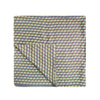 La Doublej geometric pattern table cloth - Rosa
