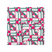 La Doublej geometric print table cloth - Rosa