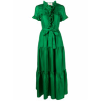 La Doublej Vestido 'Long & Sassy' de seda - Verde