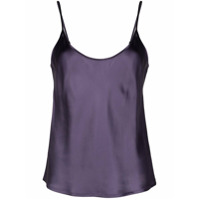 La Perla Blusa Brenda com alças finas de seda - Roxo