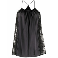 La Perla Camisola com acabamento de renda - Preto