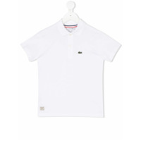 Lacoste Kids Camisa polo com detalhe de logo - Branco