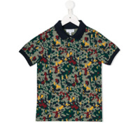 Lacoste Kids Camisa polo com estampa camuflada - Cinza