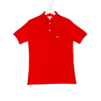 Lacoste Kids Camisa polo com logo bordado - Vermelho