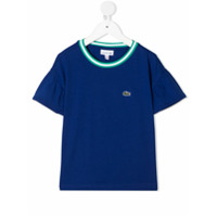 Lacoste Kids Camiseta com logo bordado - Azul