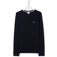 Lacoste Kids Camiseta com logo bordado - Azul