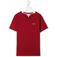 Lacoste Kids Camiseta com logo bordado - Vermelho