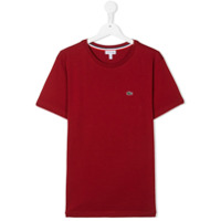 Lacoste Kids Camiseta com logo bordado - Vermelho