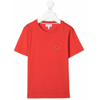 Lacoste Kids Camiseta com logo bordado - Vermelho