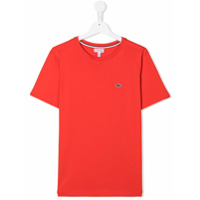 Lacoste Kids Camiseta com logo bordado - Vermelho