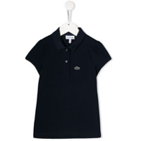 Lacoste Kids short-sleeved logo patch polo shirt - Azul