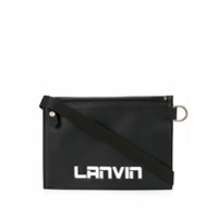 LANVIN Bolsa carteiro com gravação de logo - Preto