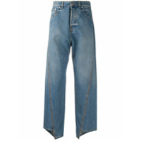 LANVIN Calça jeans assimétrica cropped - Azul