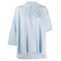 LANVIN Camisa polo oversized de algodão - Azul