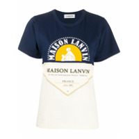 LANVIN Camiseta com estampa color block - Azul