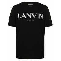 LANVIN Camiseta com estampa de logo - Preto