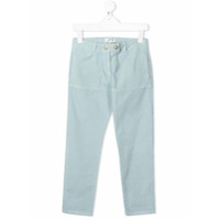 LANVIN Enfant Calça de veludo cotelê em algodão - Azul