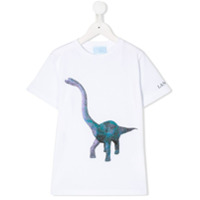 LANVIN Enfant Camiseta com estampa de dinossauro - Branco