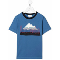 LANVIN Enfant Camiseta com estampa de logo - Azul