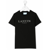LANVIN Enfant Camiseta com estampa de logo - Preto