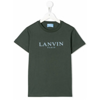 LANVIN Enfant Camiseta com estampa de logo - Verde