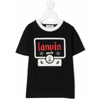 LANVIN Enfant Camiseta de algodão orgânico com estampa - Azul