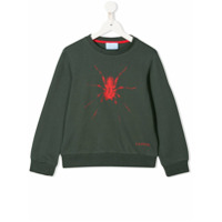 LANVIN Enfant Suéter com estampa de aranha - Verde