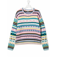 LANVIN Enfant TEEN striped knit jumper - Rosa