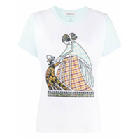LANVIN Mother and Child patchwork T-shirt - Azul