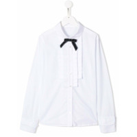 Lapin House Camisa com detalhe de laço - Branco