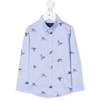 Lapin House Camisa com estampa de pássaros - Azul