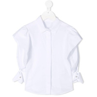 Lapin House Camisa mangas longas com babados - Branco