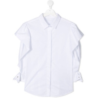 Lapin House Camisa mangas longas com babados - Branco