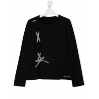 Lapin House Camiseta com detalhe de amarração - Preto