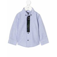 Lapin House Camiseta mangas longas com patch de logo - Azul