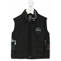 Lapin House Colete matelassÃª com estampa - Preto