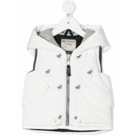Lapin House Colete matelassê com estampa - Branco