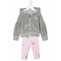 Lapin House Conjunto esportivo com capuz e zíper - Cinza