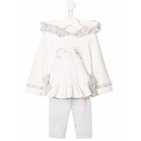 Lapin House ruffle trimmed tracksuit set - Branco