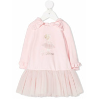 Lapin House Vestido com estampa de bailarina - Rosa