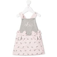 Lapin House Vestido com estampa de laço - Rosa