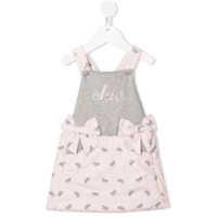 Lapin House Vestido com estampa de laço - Rosa