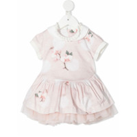 Lapin House Vestido de tricô com estampa floral corrida - Rosa