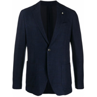 Lardini Blazer mangas longas com abotoamento - Azul