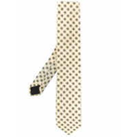Lardini Gravata de seda com estampa geométrica - Neutro