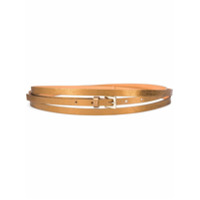 L'Autre Chose multiple strap leather belt - Dourado