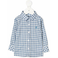 Le Bebé Enfant Camisa xadrez com mangas longas - Azul